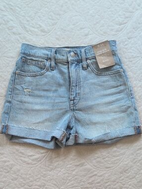 Madewell Light Blue High-Rise Denim Shorts NWT Size 24